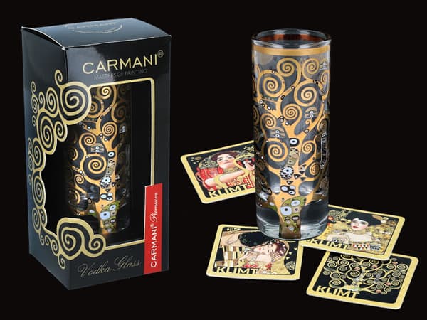 Carmani, vodkaglas - G. Klimt. Træ