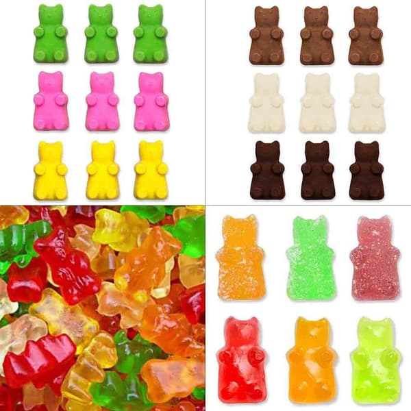 Silikoneform, form til gelébønner, chokolade, is. Bamser med pipette.