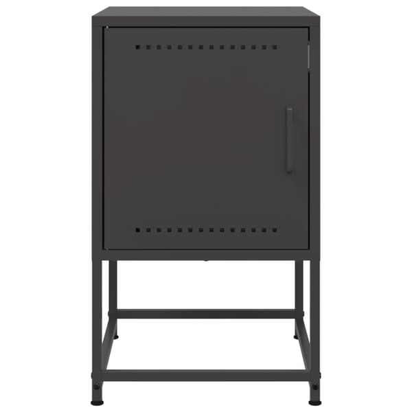vidaXL sengebord sort 36x39x60,5 cm stål