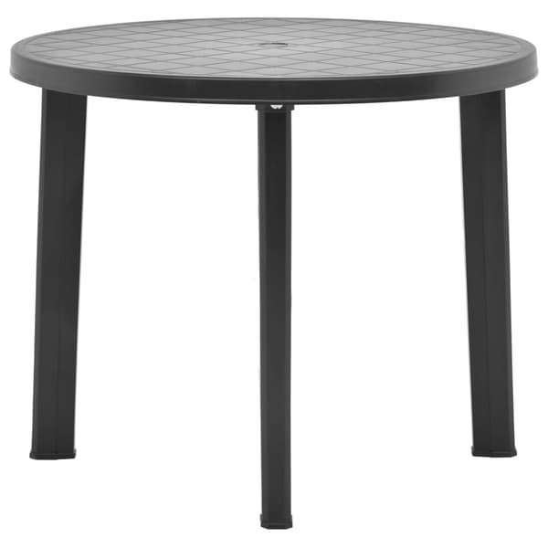 vidaXL havebord antracit 89 cm plastik