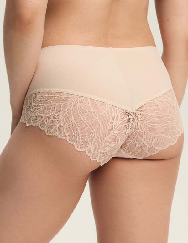Esotiq Pansy Högmidjade Trosor 2-pack | Beige M