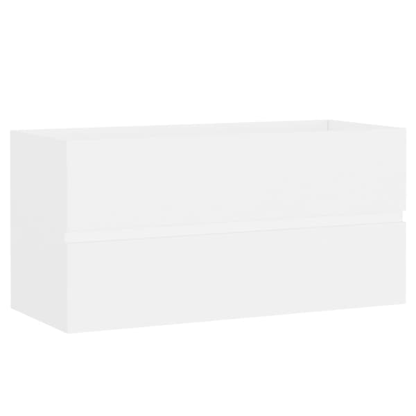 vidaXL håndvaskskab hvid 90x38,5x45 cm spånplade