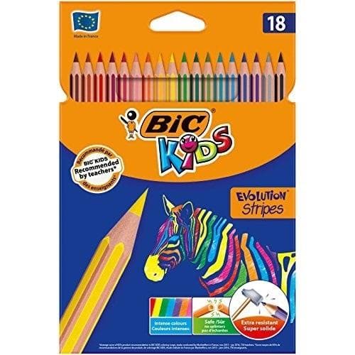 Barn Eco Evolution Ränder 18 Färger BIC