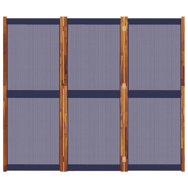 vidaXL 3-panels rumdeler mørkeblå 210x180 cm