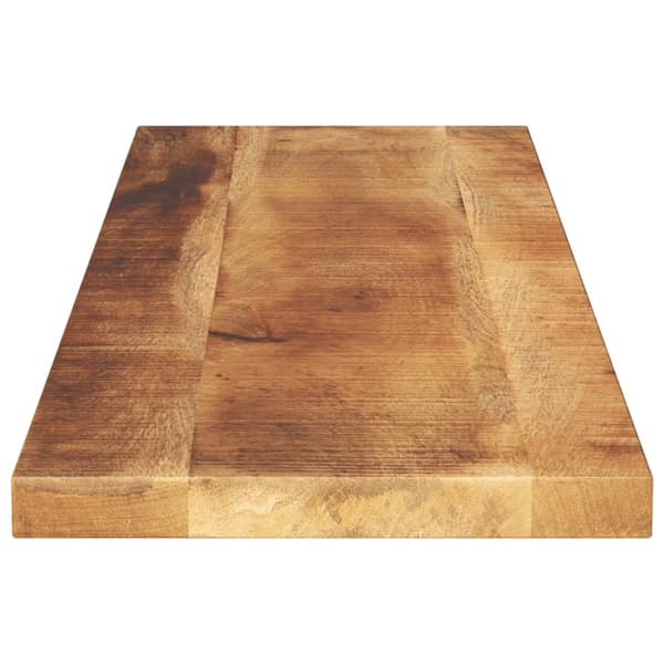 vidaXL bordplade 110x40x3,8 cm rektangulær ru mangotræ
