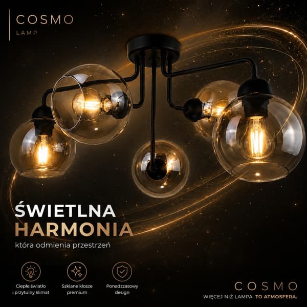 Loftlampe 5xE27 COSMO SORT