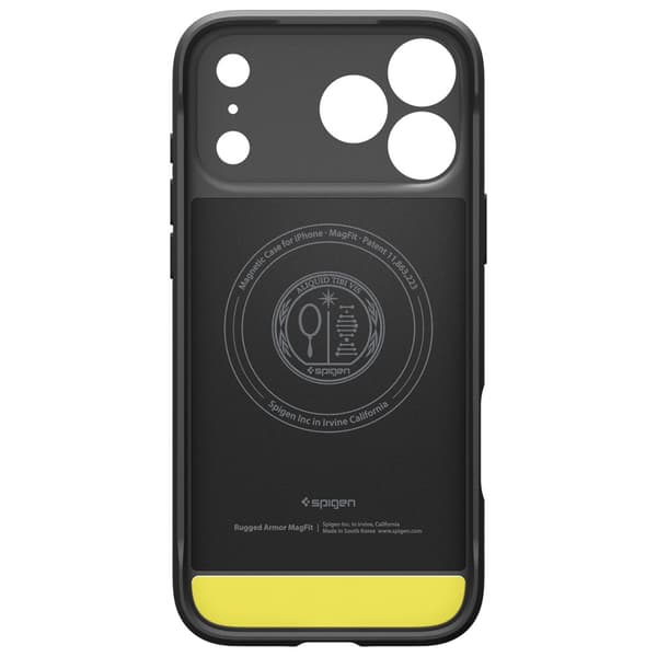 Spigen Rugged Armor MagSafe -kotelo iPhone 17 Prolle, musta