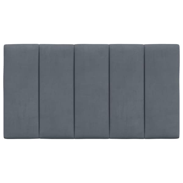 vidaXL Huvudgavelkudde mörkgrå 80 cm sammet