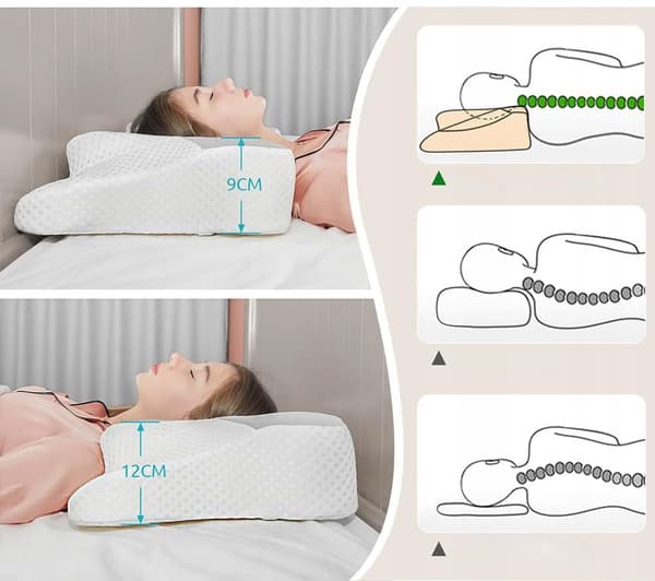 Donama ortopedisk nackkudde, memoryskum, ergonomisk