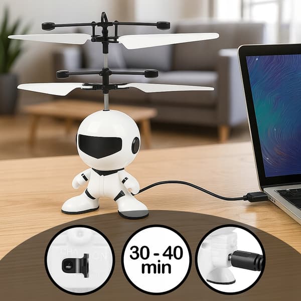 Flyvende Alien UFO Håndstyret Robot Z2342