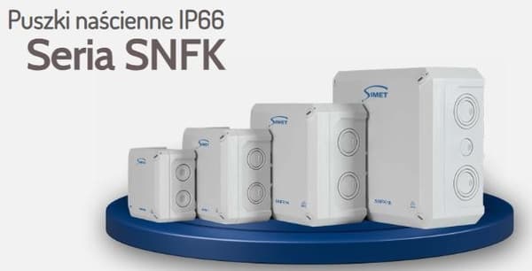 SNFK08 väggmonterad installationsdosa, 85x85x54, IP66 grå