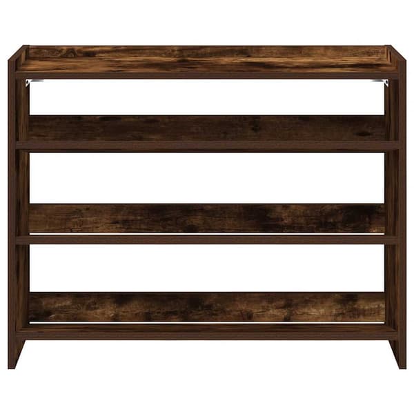 vidaXL skohylde røget eg 80x25x62 cm
