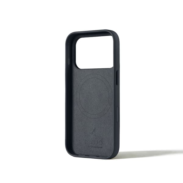 MUJJO iPhone 17 Pro Läderfodral Basalt