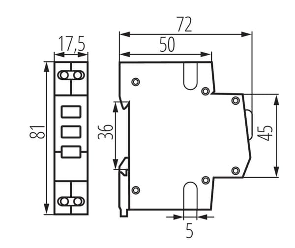 KANLUX 3F LED-indikatorlampa