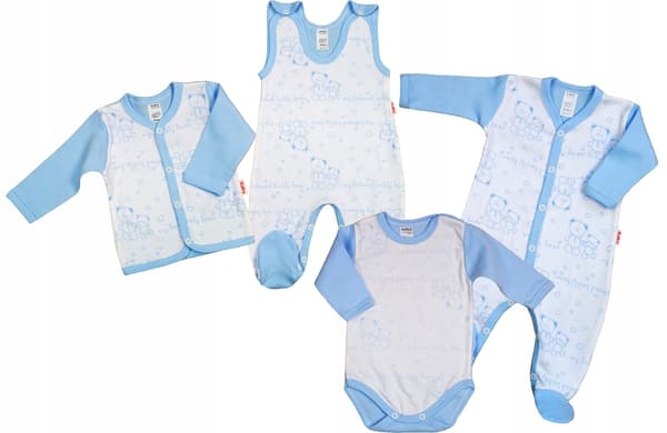 Layette bodysuit, romper, kaftan, bamser N 68KLEKLE