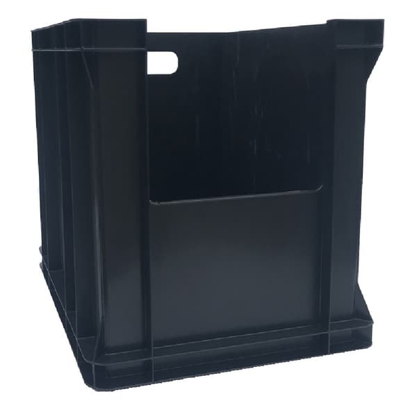 Beholder med vindue 400x300x320 sort