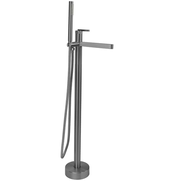 Fritstående badekarsarmatur, titanium, mørkegrå, Grace