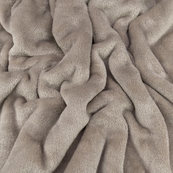 Minky fleece mørk beige