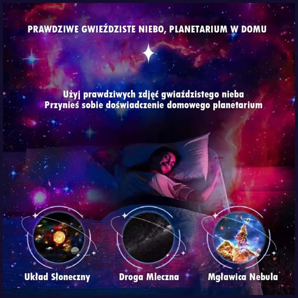 MajesticLine Galaxy-projektor vit