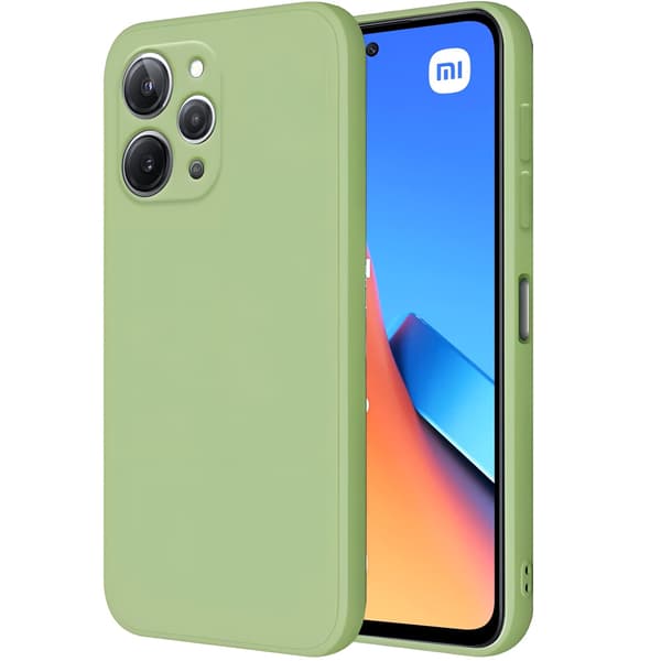 Etui til Xiaomi Redmi 12, Silikone Lite, grøn