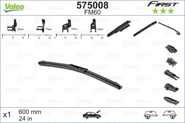 FIAT DOBLO PYÖHINSULA 09> 600MM