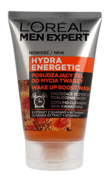 L'ORÉAL MEN HYDRA ENERGETIC Stimulerande ansiktstvättgel 100ml