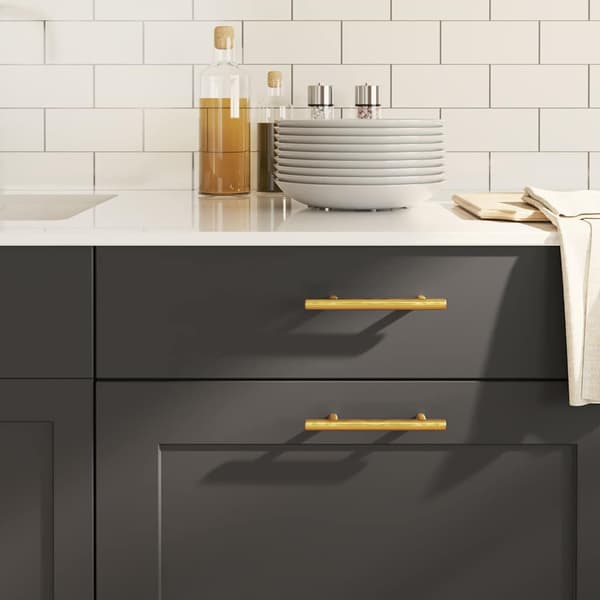 vidaXL skabsgreb, 10 stk., guld, 96 mm, rustfrit stål