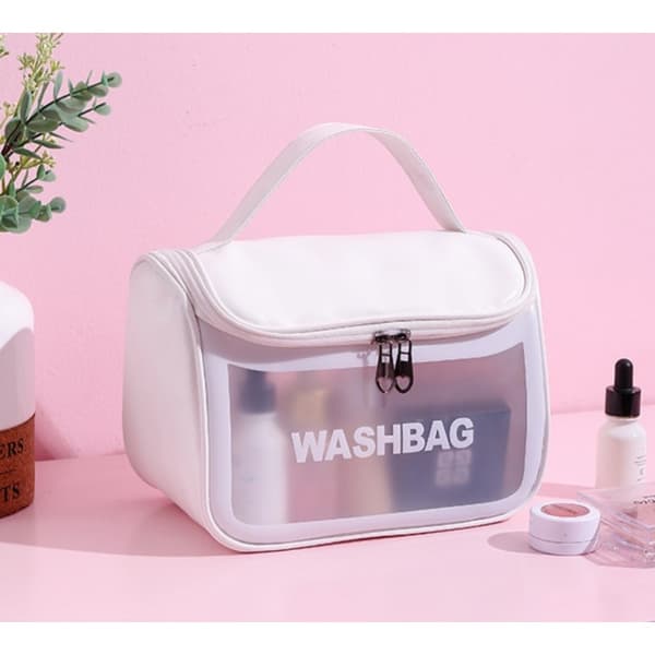 Hopfällbar sminkväska WASHBAG vit KS46B