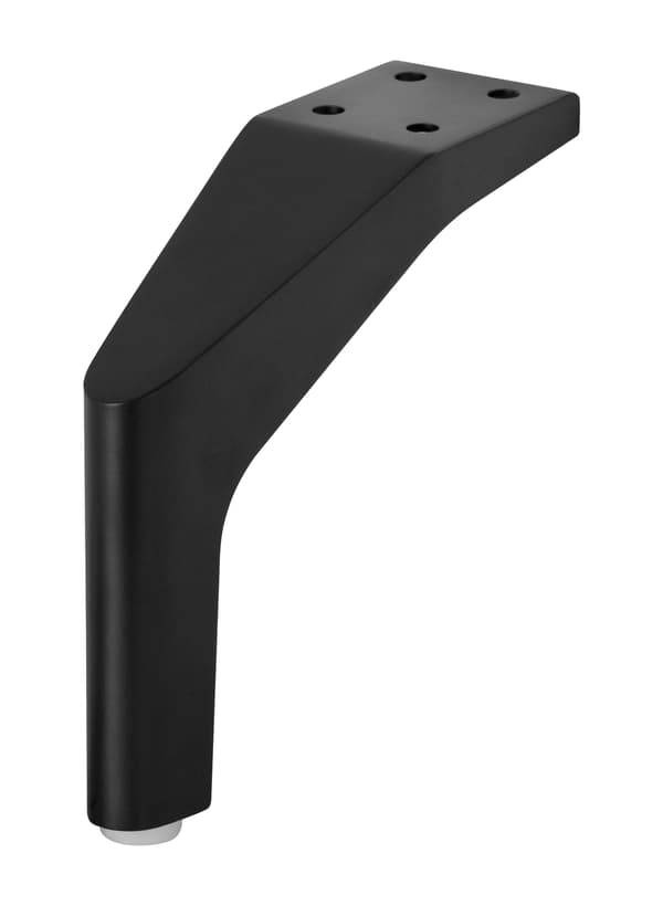 Möbelben SL019 Möbelbensfot för säng, soffa, skåp, svart MAT loft H150 stark SL019