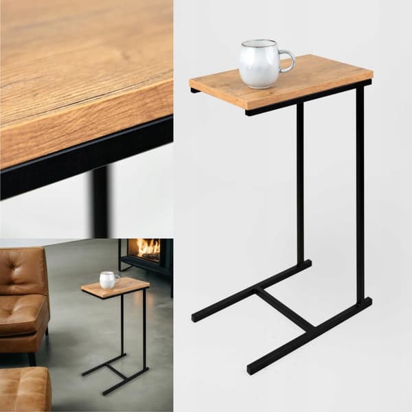 Your Loft Design sidebord sort lyst træ Sierra 40x25x60