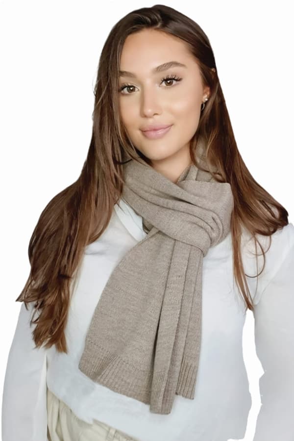 TØRKLÆDE*06 dame vinterfarve mørk beige