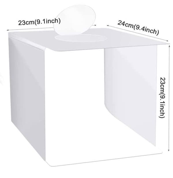 Fotostudiolåda 31 cm 80 lysdioder