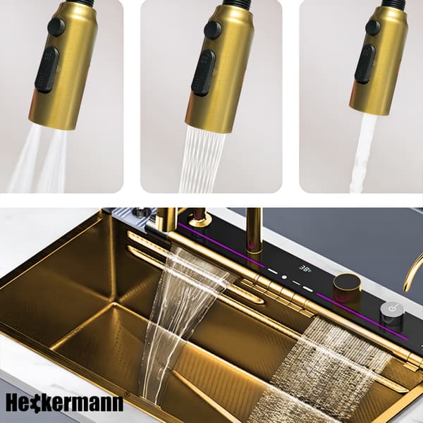 Heckermann B7546X Guldfärgad multifunktionell diskho