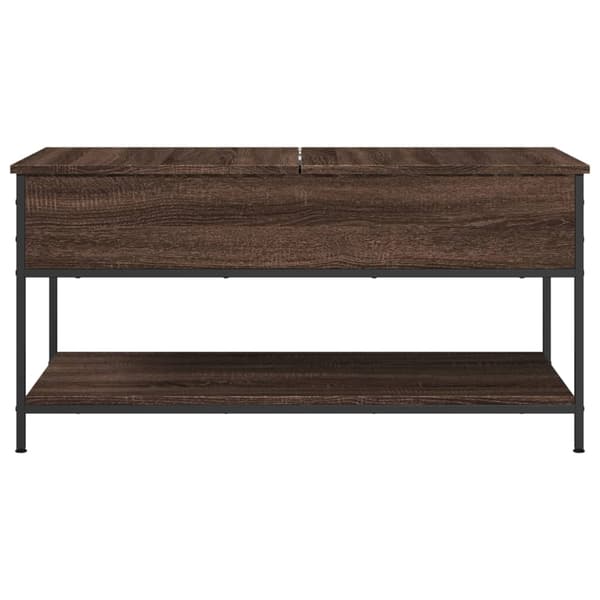 vidaXL sofabord brunt egetræ 100x50x50 cm