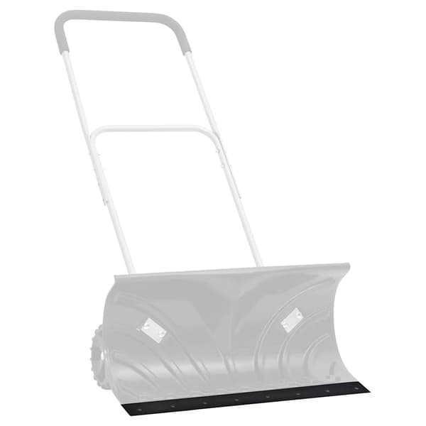 vidaXL gummikant til sneplov sort 80x15x1 cm
