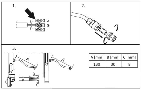 LED-strålkastare 10W halogen hermetisk rörelsesensor 3000K varmvit