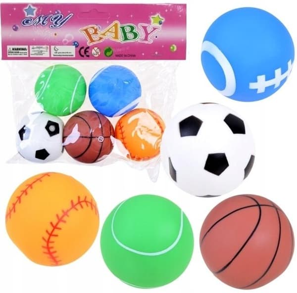 5 pehmeän pallon setti