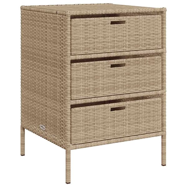 vidaXL Puutarhakaappi, Beige, 55x59x80 cm, Polyrottinki