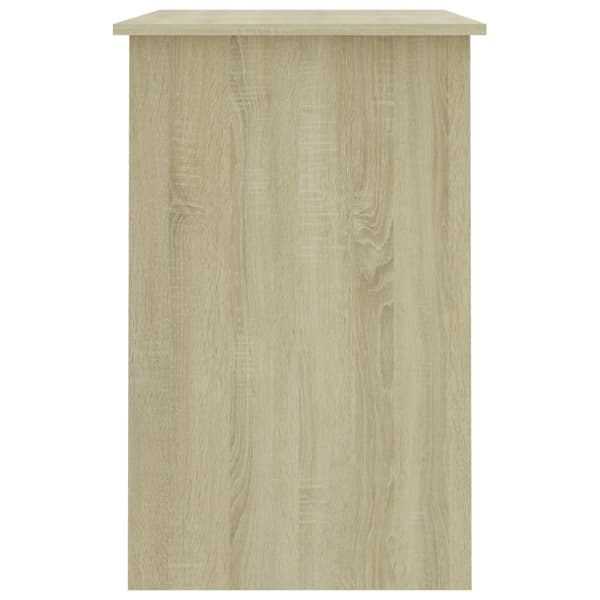 vidaXL skrivebord, Sonoma eg, 100x50x76 cm, spånplade