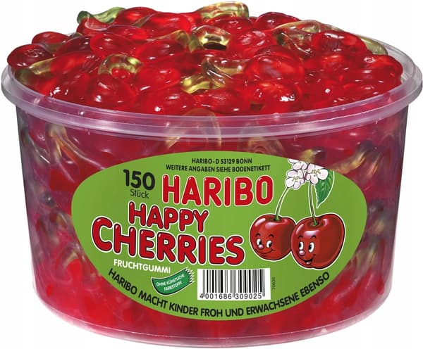 Happy Cherry gelébönor 1,2 kg - Haribo