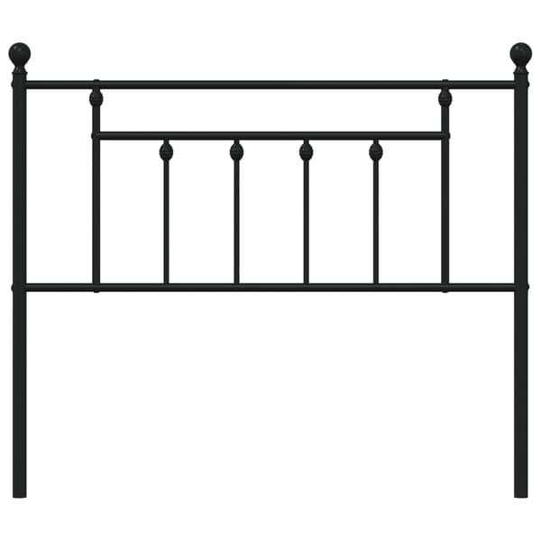 vidaXL metalsengegavl sort 107 cm