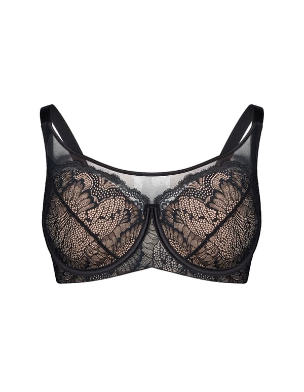 Crown Esotiq Vatteret Bh | Sort 70F