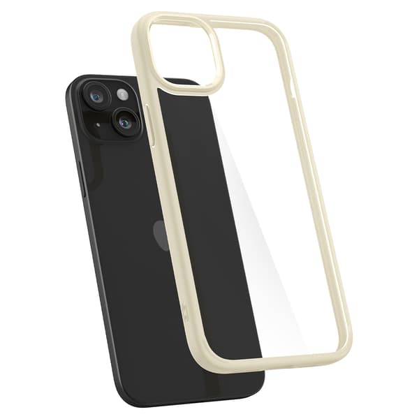 Ultra Hybrid-cover til iPhone 15 Plus Beige