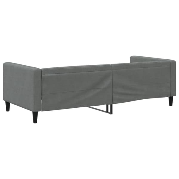 vidaXL Bäddsoffa mörkgrå 90x200 cm tygöverdrag