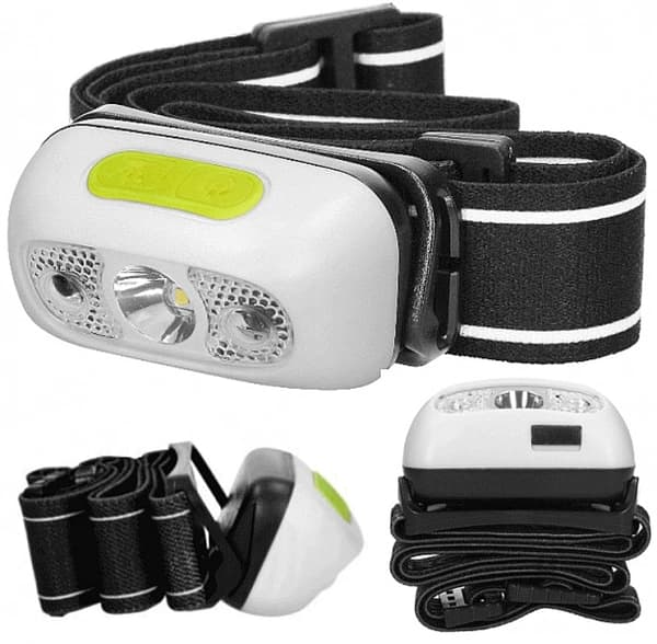 LED-strålkastare 5W 230lm Rörelsesensor Vit