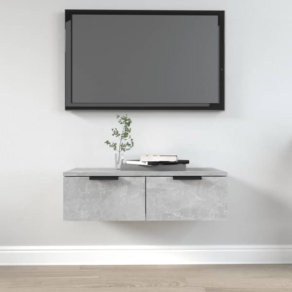 vidaXL Seinäkaappi betoninharmaa 68x30x20 cm