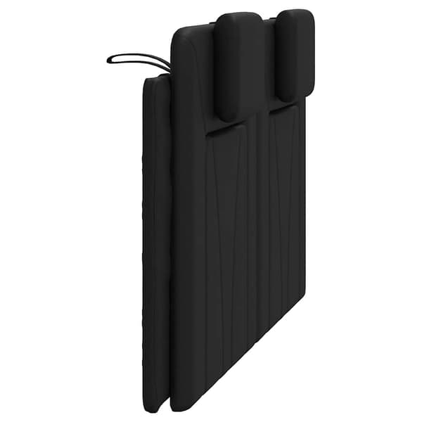 vidaXL hovedgærdehynde, sort, 120 cm, kunstlæder