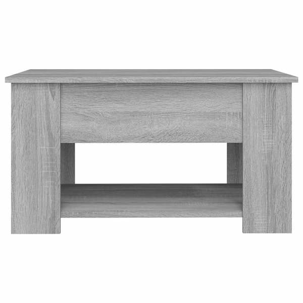 vidaXL Soffbord, grå Sonoma Ek, 79x49x41 cm