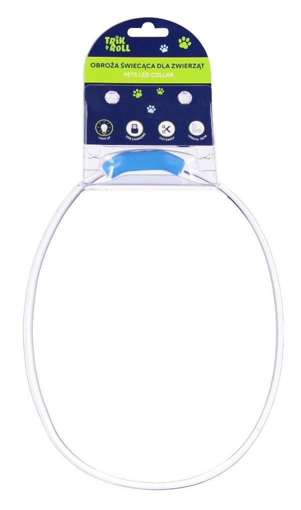 LED lysende halsbånd USD 55 cm