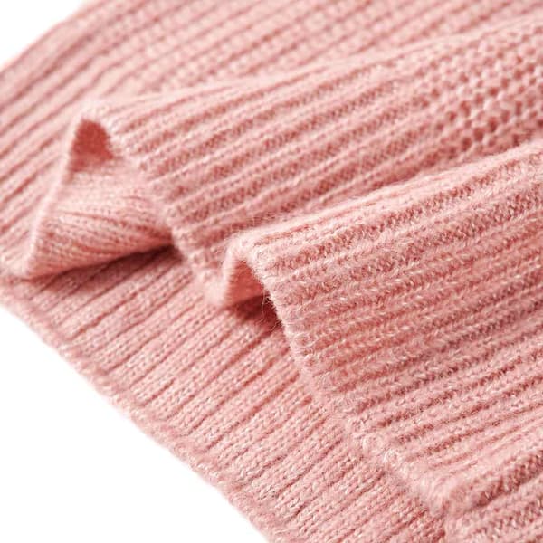 Stickad väst för barn, pastellrosa, 92